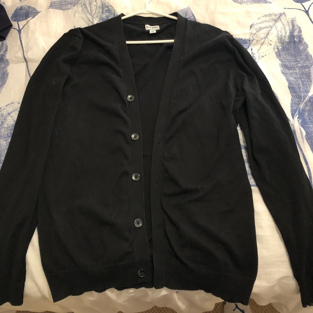 Black cardigan! Clean